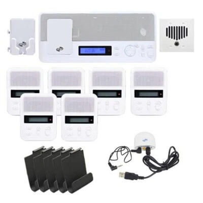 IntraSonic I2000MPAC Standard Pack Intercom White w/ Bluetooth Receiver, 5-Room - Image 1 of 4