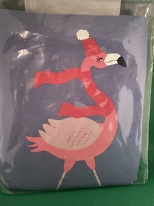 NIP Gap Kids Girls Flamingo Ice Skating Pajamas PJs 2PC Pajama Set - Picture 1 of 3