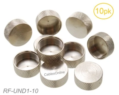 10-Pack Protective Metal Covers for UHF Female SO-239 and Female N-Type Jacks - Image 1 of 3