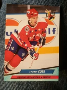 1992-93 Ultra Capitals Hockey Card #433 Sylvain Cote - Washington Capitals  - Picture 1 of 2