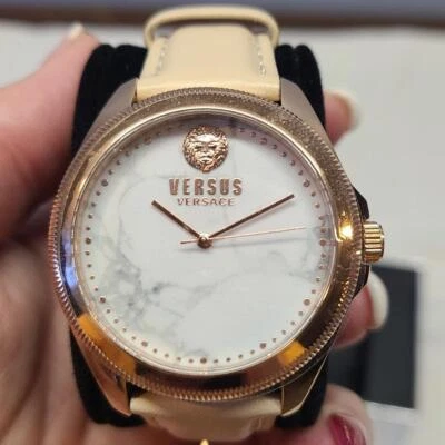 Reloj Versus Versace Raro Para Mujer Elmont Cuarzo Correa Cuero, Rosetone. Nuevo en caja. Foto 1 de 4