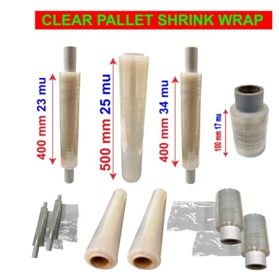 CLEAR PALLET STRETCH SHRINK WRAP CAST PARCEL PACKING CLING FILM STRONG CHEAP  - Image 1 of 4