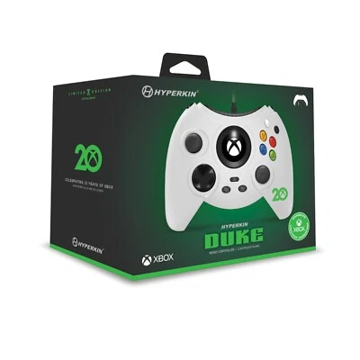 Hyperkin Duke Wired Controller XBOX 20th  Japan LIMITED EDITION White - Image 1 of 4