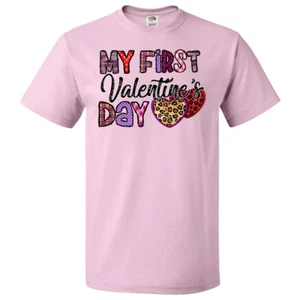 Short Sleeve T-Shirt: Valentines Day - "My First Valentine's Day" (V29) - Picture 1 of 5