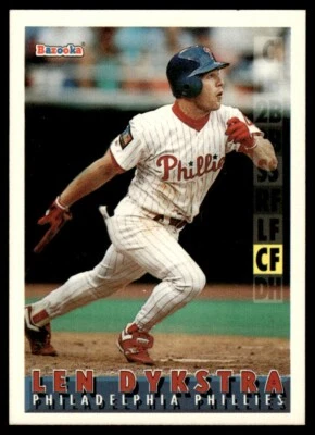 1995 Bazooka #90 Lenny Dykstra Philadelphia Phillies - Image 1 of 2