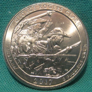 2017 - P Washington 25c - ATB Serie - George Rogers Clark - Stempelglanz - #402-40 - Bild 1 von 2
