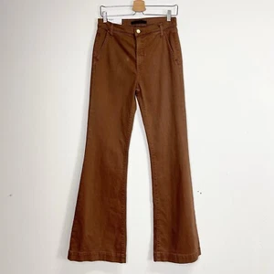 Joes Jeans Womens Size 28 Brown Walnut The Molly High Rise Flare NWT Flaw - Picture 1 of 17