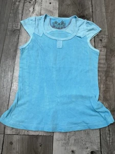 2000s Y2k Miss Me Blue NEW Cap Sleeve Baby Tee Lightweight Womens Small - Picture 1 of 6