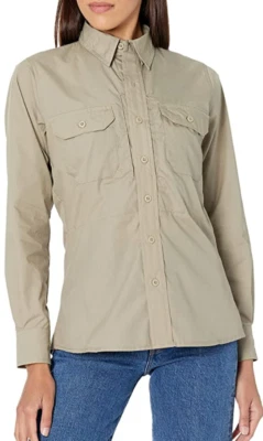 Camisa social tática cáqui feminina TRU-SPEC 24/7 3XL - Imagem 1 de 2