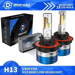 RIDROID H13 LED Headlight for Ford F-250 F-350 Super Duty 2005-2022 High Lo Beam - Picture 1 of 18