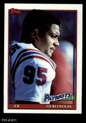 1991 Topps #611 Ed Reynolds Patriots Virginia 8 - NM/MT - Image 1 of 2