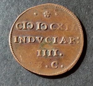 Pays-Bas Espagnols - Très Joli Jeton 1612 Dordrecht - 4 années d'Armistice - Foto 1 di 2