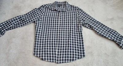 BLOOMINGDALES THE MEN'S STORE Long Sleeve  Black/White Shirt For Men Size XL - Image 1 of 2