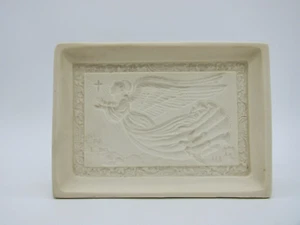 Lithophane Porcelain Bisque Flying Angel Table Nightlight Lamp - Picture 1 of 8