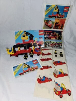 VTG 1980 LEGO 6690 Classic Town Snorkel Pumper Fire Truck Manual de instrucciones Foto 1 de 4