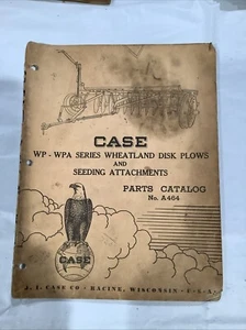 Vintage Case WP-WPA Series Wheatland Disk Plows Parts Catalog No. A464 - Picture 1 of 6