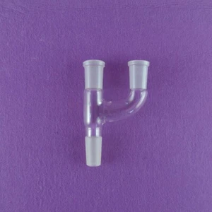 Adaptador Claisen de 3 vías de vidrio de laboratorio 24/40 - Imagen 1 de 1