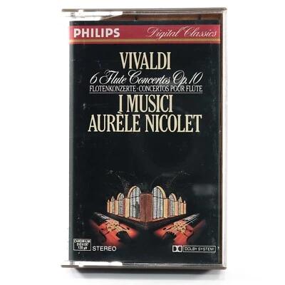 Vivaldi: 6 Flute Concertos Op. 10 I Musici Aurele Nicolet Cassette, Netherlands - Image 1 of 4