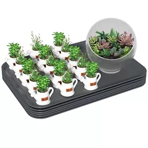 4/6 Packs Extra Large Serving Tray Commercial Plastic Fast Food Tray Rectangle - Picture 1 of 23