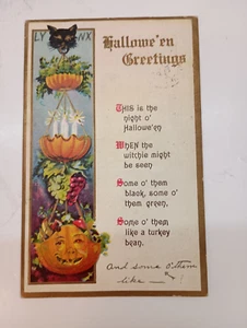 Antique Halloween Post Card - Picture 1 of 3