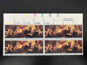 US Stamps SC# 1694a Signing Declaration of Independence 13c PB of 16 MNH 1976 - Picture 1 of 1