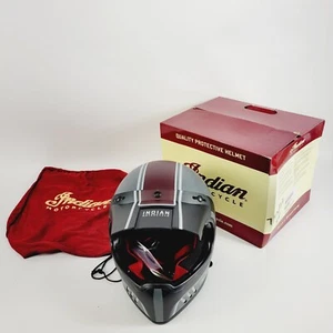 Indian Motorcycle Motocross Style Adventure Helmet Matte Stripe 2869727 LARGE - Picture 1 of 12