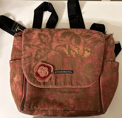 Mochila Petúnia Pickle parte inferior rosa com rosa bolsa de fraldas - Imagem 1 de 4