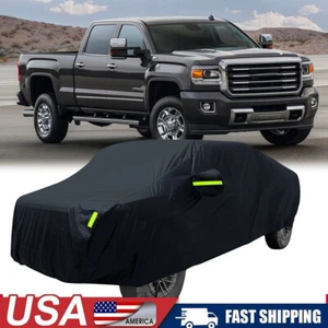 For GMC Sierra 1500 Crew Cab Pickup Truck Car Cover Waterproof UV Dust Outdoor - Picture 1 of 11