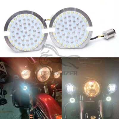 Motorcycle LED Turn Signals Lights 1157 Bullet  For Harley Davidson Street Glide - Image 1 of 4