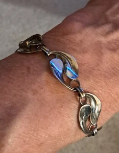 Vtg 7" Sterling Silver BEAU Signed 60's/70's Style Bracelet Please See Pictures - Picture 1 of 5