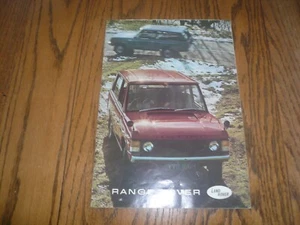 Range Rover 1972 de Land Rover folleto de ventas con carta de cliente - vintage - Imagen 1 de 10