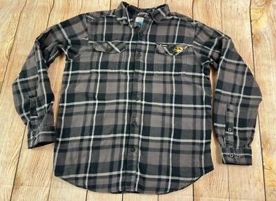 Missouri Tigers Mizzou Columbia Plaid Flannel Button Long Sleeve Shirt Medium - Image 1 of 4