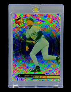 DEREK JETER DIAMOND REFRACTOR SP HOLO MLB Rare Card - YANKEES - Picture 1 of 10