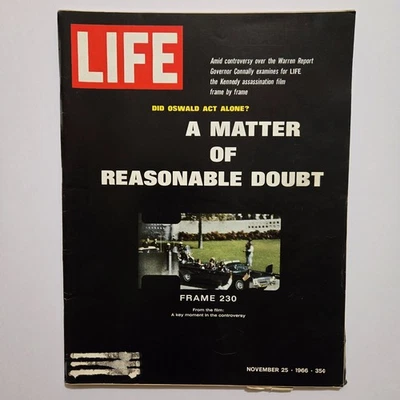 LIFE Magazine November 25 1966 Did Oswald Act Alone? Levi Smith Niagara Falls Foto 1 de 2