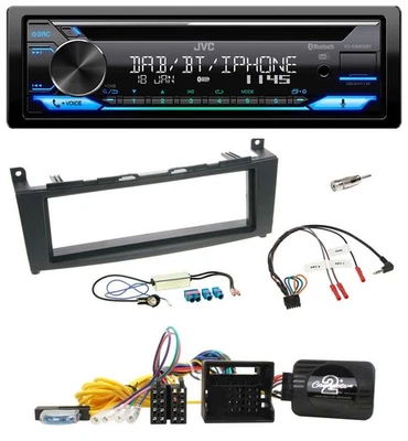 JVC Bluetooth Lenkrad USB DAB CD Autoradio für Mercedes C W204 S204 2007-2011 - Bild 1 von 4