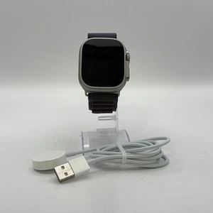 Apple Watch (Ultra) 49mm Titanium w/ Indigo Alpine Loop (LTE) - Excellent Cond. - Picture 1 of 5