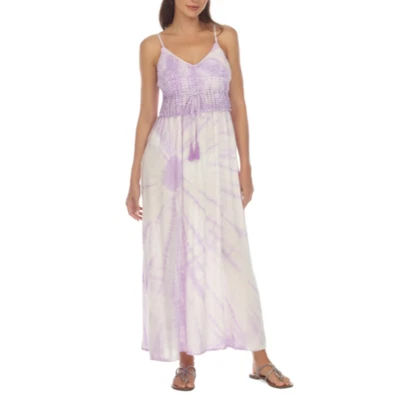 Женское окрашенное в галстук макси-платье Raviya накидка - лавандовый галстук-краситель размер M - Изображение 1 из 3