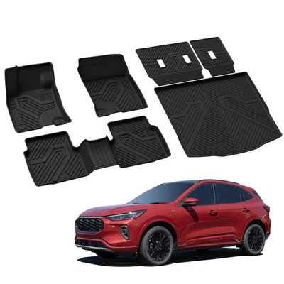 Floor Mats for Ford Escape 2020-2026 Gasoline Custom All Weather Floor Liner TPE - Image 1 of 4
