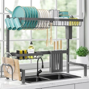 Dish Drying Rack Over The Sink - Large Capacity Stainless Steel Dish Drainer,... - Picture 1 of 3