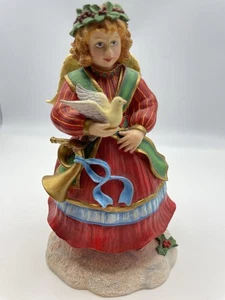 Lang & Wise "Engel mit Taube" Weihnachtsfigur von Susan Winget 1998 1. Auflage - Bild 1 von 7