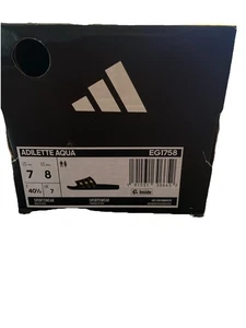 Adidas Adilette Aqua Soccer Slides Sandal Unisex Adult Size Men-7/Women-8 New - Picture 1 of 6