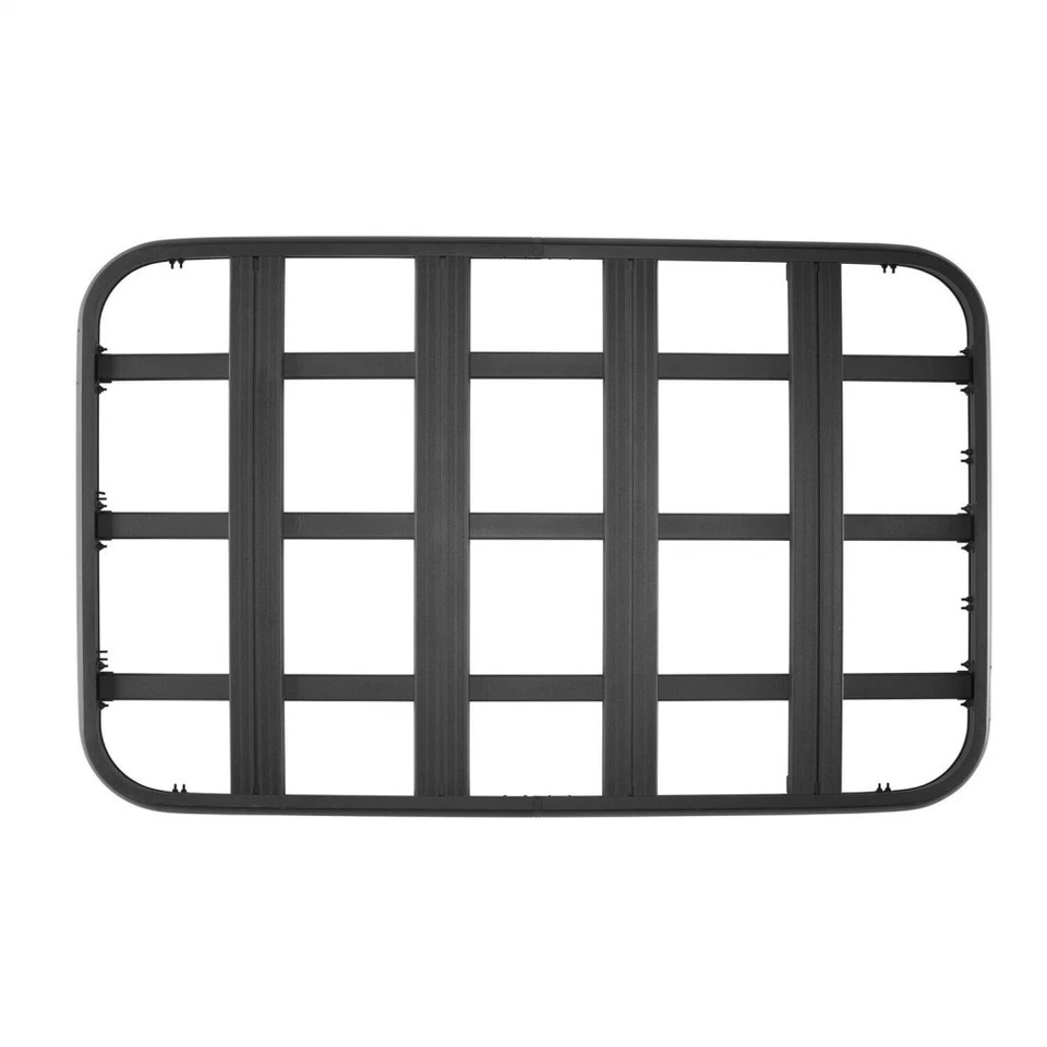 For Jeep Wrangler JK 2007-2018 Defender Platform Roof Rack | Aluminum | Black Foto 1 de 4