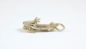 Sterlingsilber neu Schneemobil Charm kostenloser Versand & Karabinerverschluss enthalten - Bild 1 von 6