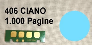 Chip compatibile Samsung CLT-C406S Ciano 1.000 pagine CLP 360 CLX 3300 406 - Foto 1 di 2