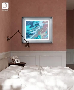 Original Art "Meld" 16x20 Canvas Expressionism Abstract Design Home Art - Picture 1 of 7