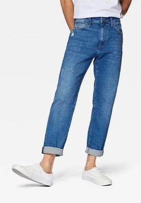 MAVI Herren Jeans Denim LUKA Tapered Leg, Blau dark distressed blue, W32 L29