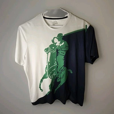 Camiseta Polo Ralph Lauren Performance XXL Big Pony Elástica. Impresión gráfica completa Foto 1 de 4