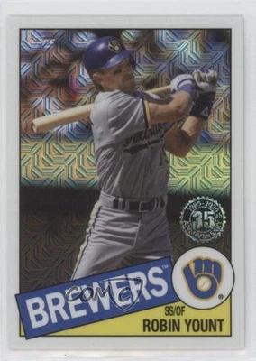 2020 Topps Silver Pack 1985 Chrome Baseball Series 2 Robin Yount #85TC-25 HOF - Image 1 of 2