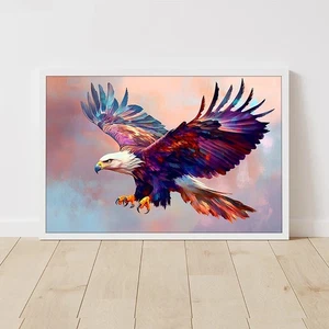 Hunting Eagle Canvas Painting Posters & Prints Wall Art illustration Home Decor - Picture 1 of 7