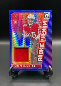 2024 Donruss Optic #RPB-JMN Jalen McMillan Rookie Phenom Blue Hyper Prizm Relic - Picture 1 of 2